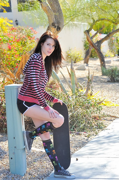 Aiden in Nude Skateboarding from FTV Girls