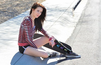 Aiden in Nude Skateboarding from FTV Girls
