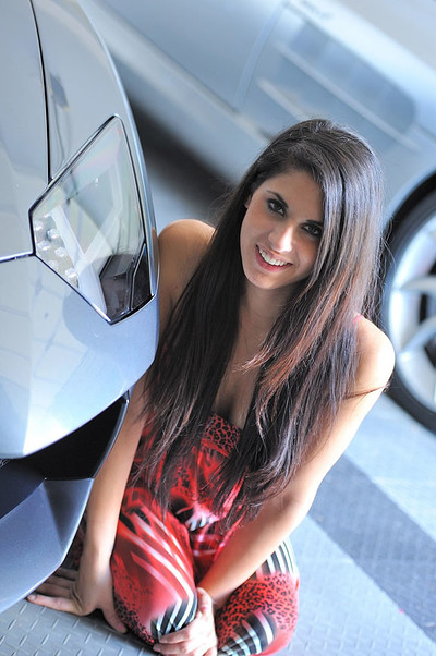 Lilly in Lilly flashing by a car from FTV Girls