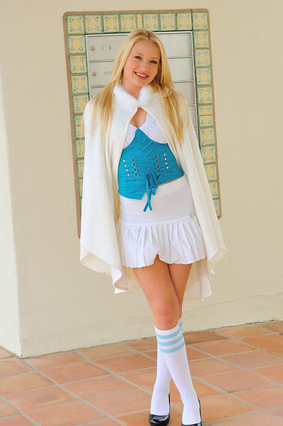Nikkie in Nikkie in a school girl outfit pulls her labia hard from FTV Girls
