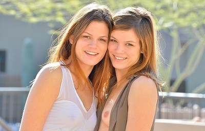 Twins in Casual Flashers from FTV Girls