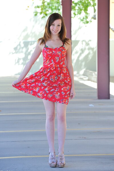 Victoria in Parking Lot Striptease from Ftv Girls