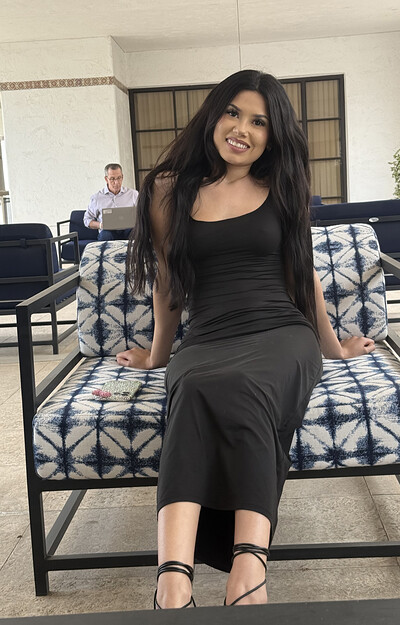 Camila in Fancy Black Dress from Ftv Girls