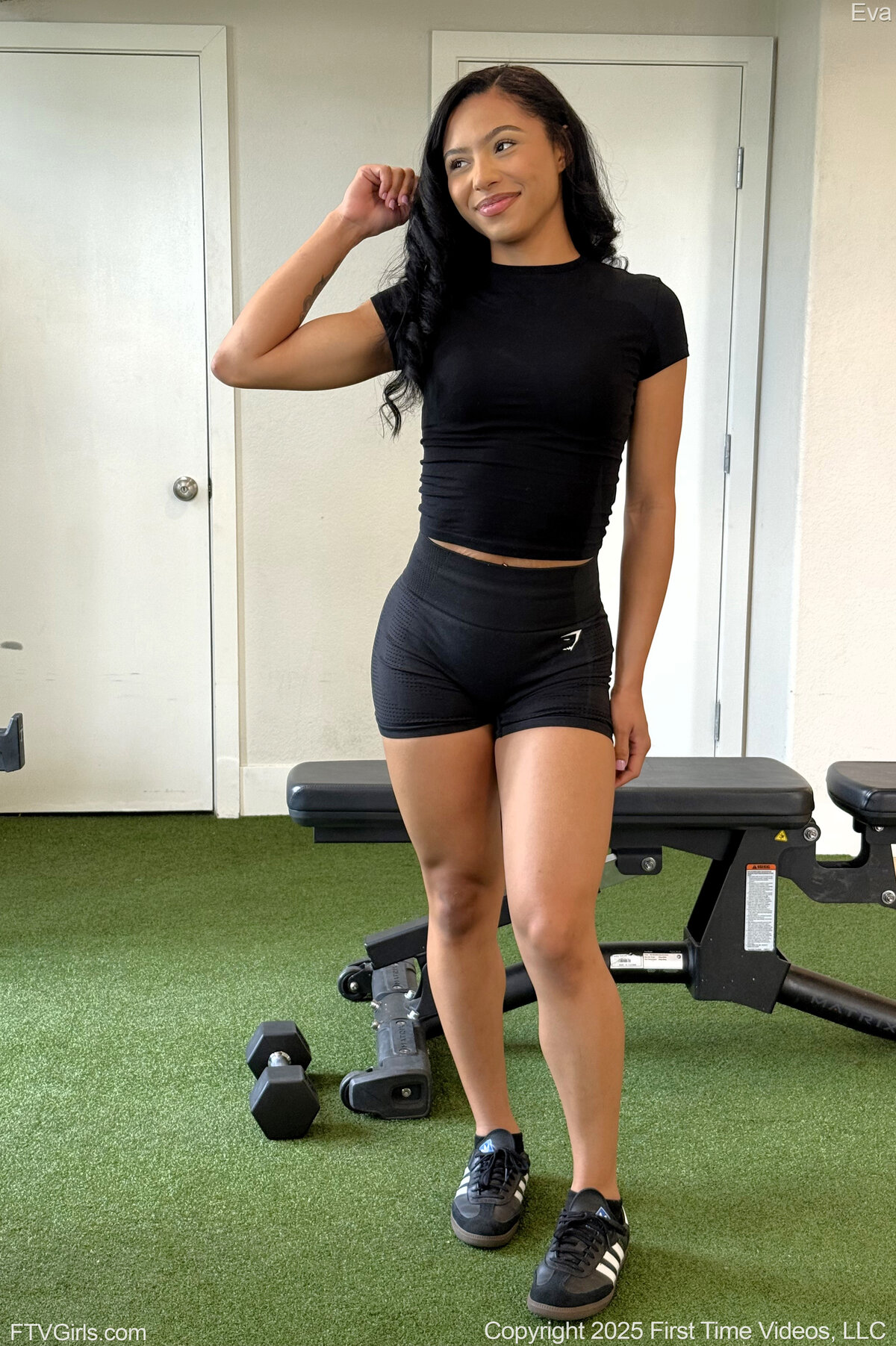 Eva Nude in The Fitness Center at FTV Hunter