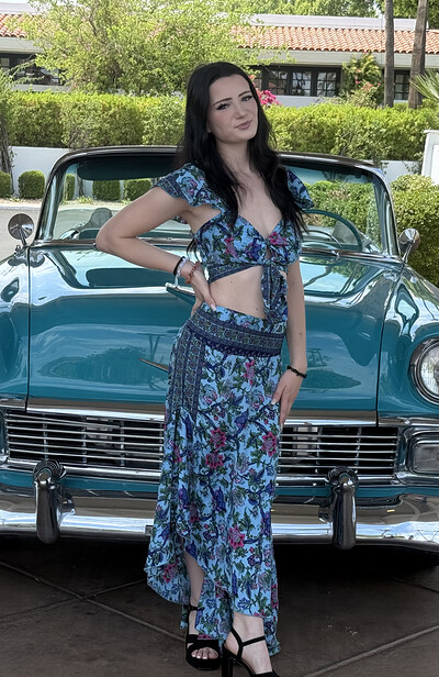 Mercedes in Fashionably Blu from Ftv Girls