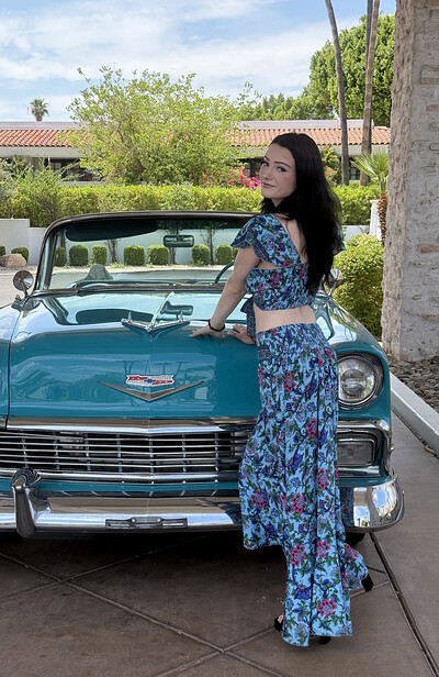 Mercedes in Fashionably Blu from Ftv Girls
