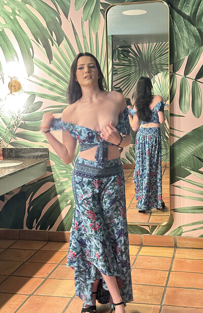 Mercedes in Fashionably Blu from Ftv Girls