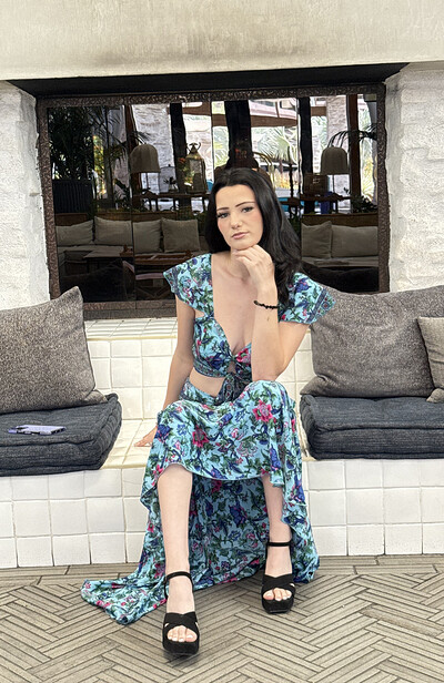 Mercedes in Fashionably Blu from Ftv Girls